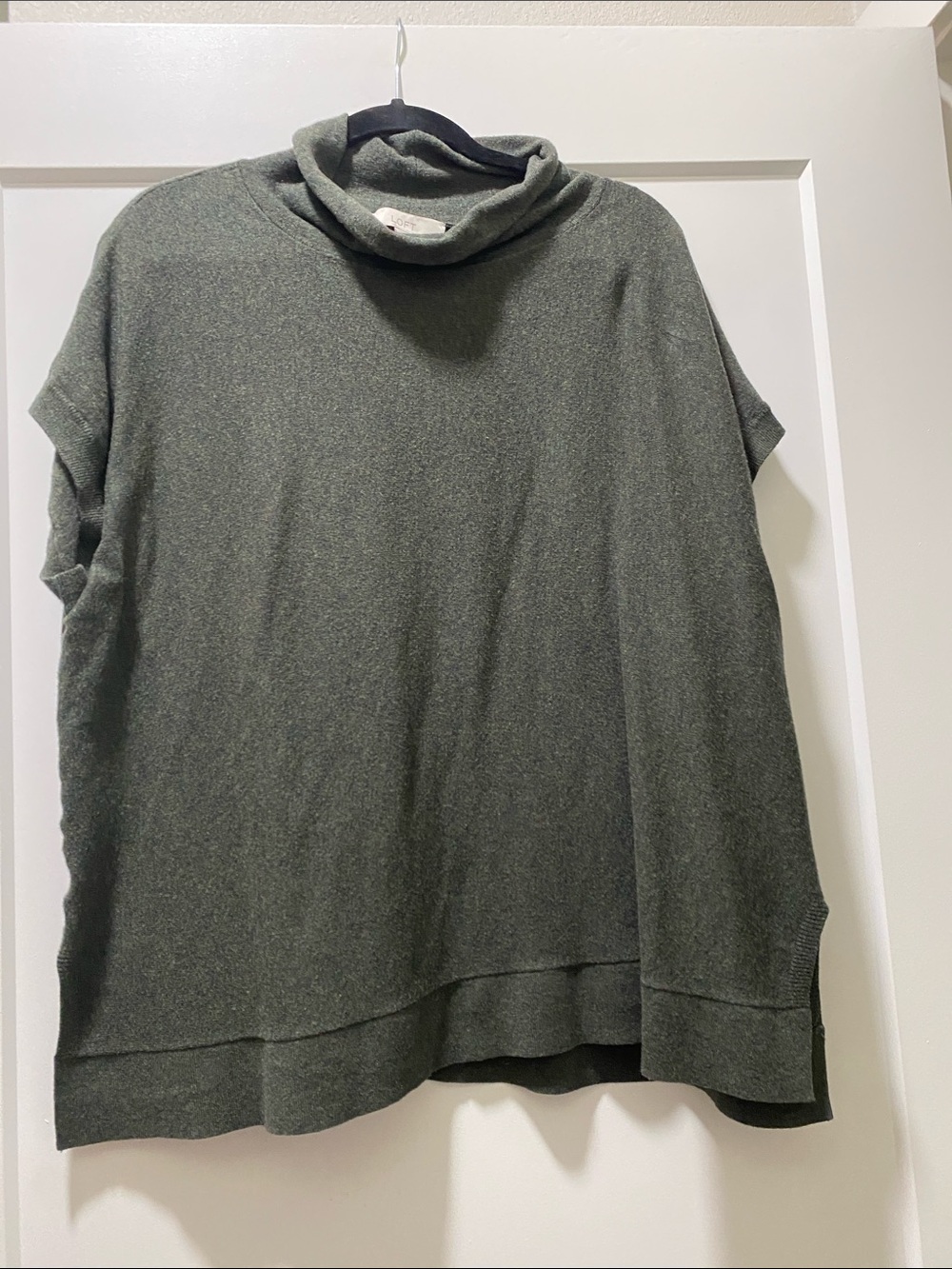 Cozy Olive Green Cowl Neck Pullover